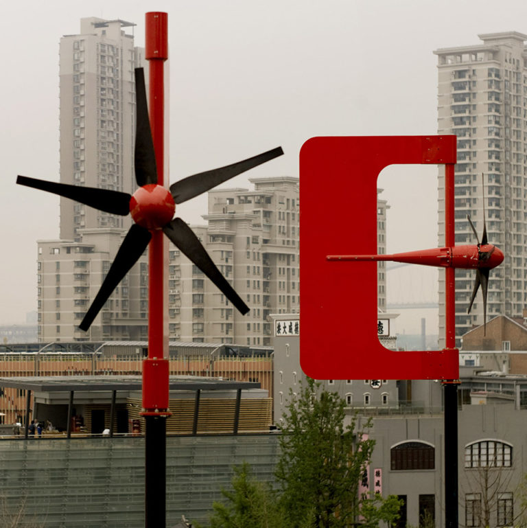 Aerogenerators, Windmills, Ecosistema Urbano, Shanghai