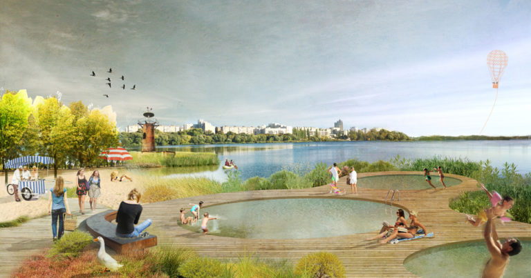 Natural swimming pools, voronezh sea revitalization, ecosistema urbano