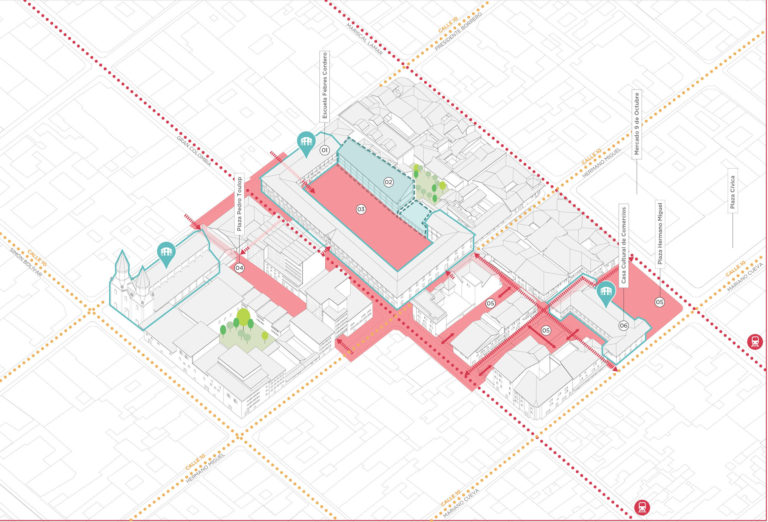 AXONOMETRIA - Febres Cordero by Ecosistema Urbano
